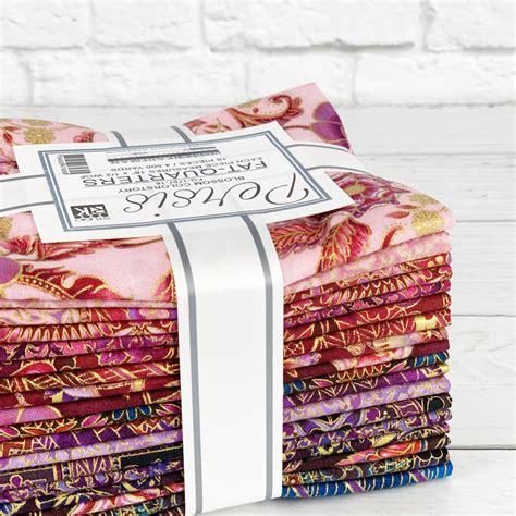 Persis Blossom Metallic Fat Quarter Bundle 